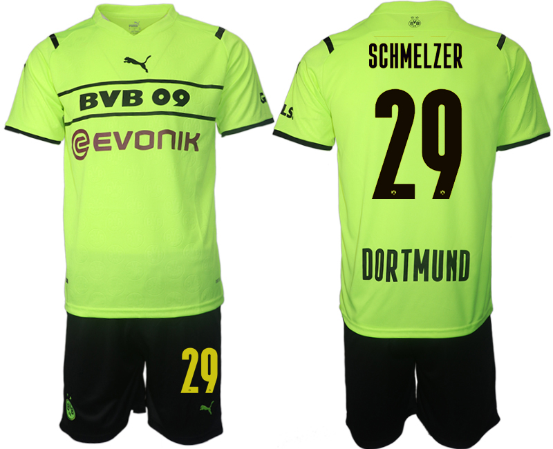 Men 2021-2022 Club Borussia Dortmund Cup green #29 Soccer Jersey->borussia dortmund jersey->Soccer Club Jersey